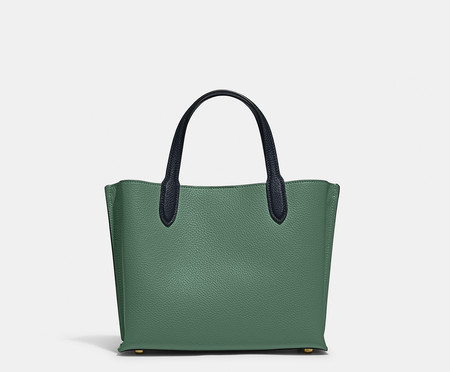 Bolsa Willow Tote 24 In Colorblock Bright Green Multi | WestwingNow