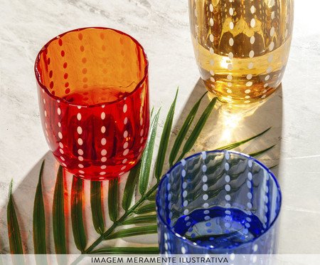 Jogo de Copos Orquídea Âmbar | Westwing