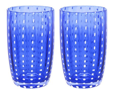 Jogo de Copos Orquídea Azul | Westwing