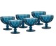 Jogo de Taças para Sobremesa em Vidro Boston - Azul, Azul | WestwingNow