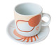 Jogo de Xícaras para Chá em Porcelana Sanharó - 06 Pessoas, Branco,Marrom | WestwingNow