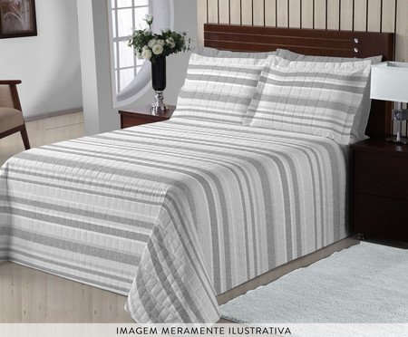 Jogo de Cobre-Leito Tommaso 200 Fios Cinza | Westwing