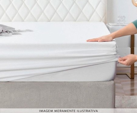 Lençol Inferior Prime 200 Fios Branco | Westwing