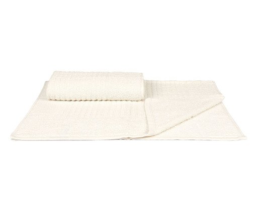 Jogo de Toalhas de Piso Basic Off-White, Colorido | WestwingNow