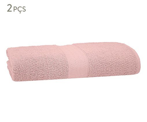 Toalha de Banho Natural Dusty Rosê, Rosa | WestwingNow