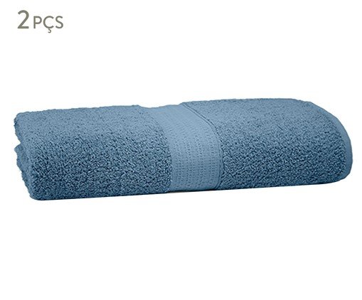 Toalha Natural Banhão Azul Petróleo, Azul | WestwingNow