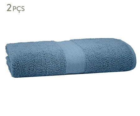 Toalha Natural Banhão Azul Petróleo | Westwing