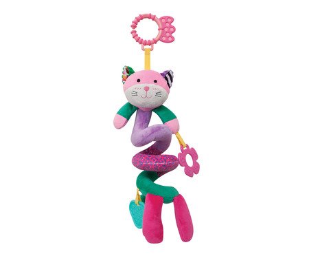 Brinquedo Gatinho Mola Happy Zoo