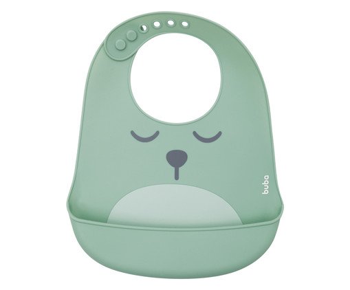 Babador de Silicone com Pega Migalhas Gumy Verde, Colorido | WestwingNow