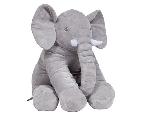 Almofada Elefante Gigante Cinza