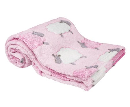Mantinha Ovelhinha Rosa