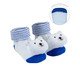 Meia Antiderrapante com Chocalho Urso Azul, Colorido | WestwingNow