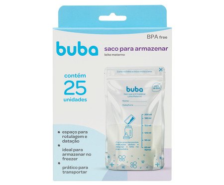 Saco para Armazenar Leite Buba