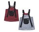 Vestido Dupla Face Pied de Poule Vermelho e Jeans Black, Colorido | WestwingNow