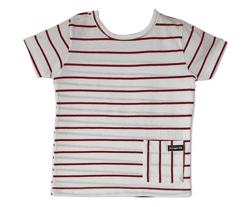 Blusa Confy Listras Vermelho e Off, Colorido | WestwingNow