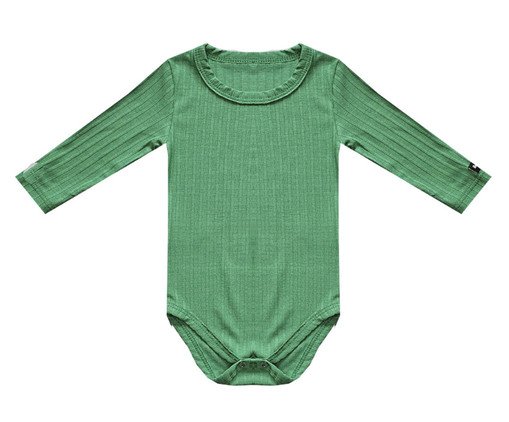 Body Canelado Verde, Verde | WestwingNow