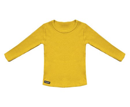 Blusa Canelada Mostarda