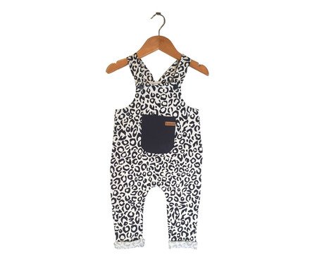 Jardineira Animal Print Kids