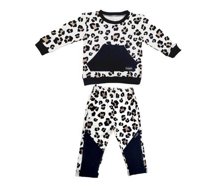 Conjunto Moletom Oncinha Calça e Blusão com Bolso
