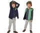 Colete Dupla Face Azul Marinho e Verde, Verde | WestwingNow