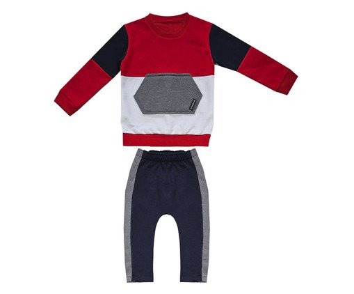 Conjunto Recortes Vermelho, Colorido | WestwingNow