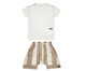 Conjunto Shorts Saruel e Camiseta Listras Claras, Colorido | WestwingNow