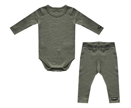 Conjunto Body e Calça Basic Verde Militar | Westwing