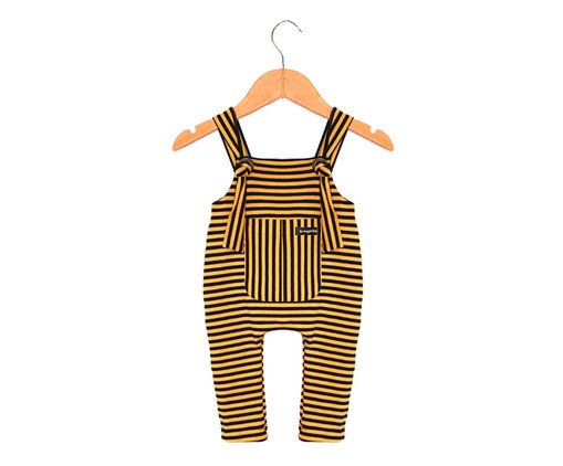 Jardineira Bee Stripes, Colorido | WestwingNow