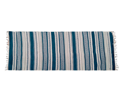 Passadeira Kilim Chicago Aly Azul, Azul | WestwingNow