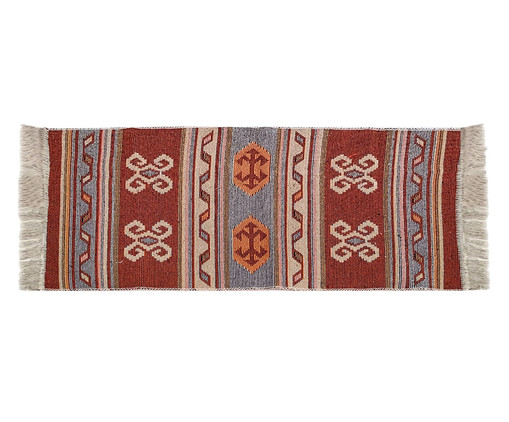 Passadeira Indiana Kilim Antep Vermelho, Vermelho | WestwingNow