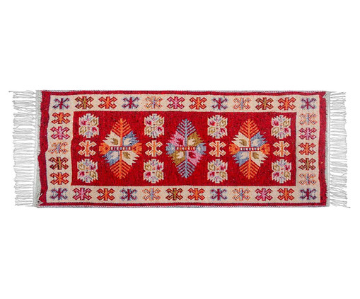 Passadeira Indiana Kilim Antep Itubore Vermelho, Vermelho | WestwingNow