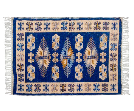 Tapete Indiano Kilim Antep Azul