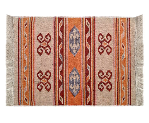 Tapete Indiano Kilim Vermelho, Vermelho | WestwingNow