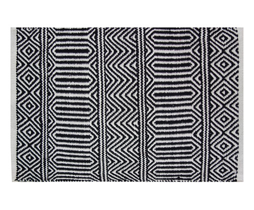 Tapete Indiano Kilim Anand Preto, Preto | WestwingNow