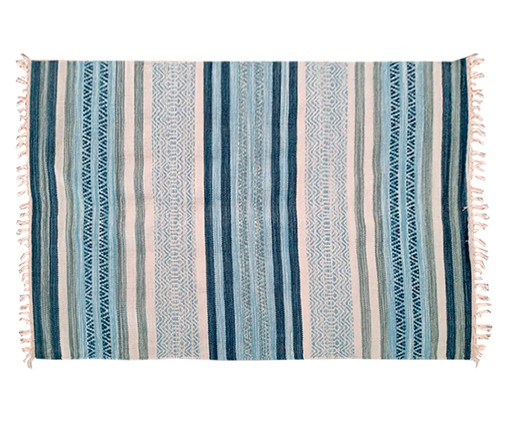 Tapete Kilim Chicago Lola Azul, Azul | WestwingNow