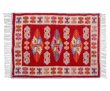 Tapete Indiano Kilim Antep Itubore Vermelho | WestwingNow