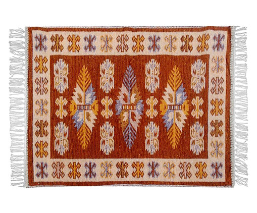 Tapete Indiano Kilim Antep Itubore Marrom, Marrom | WestwingNow