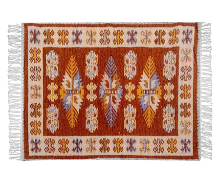 Tapete Indiano Kilim Antep Itubore Marrom | WestwingNow