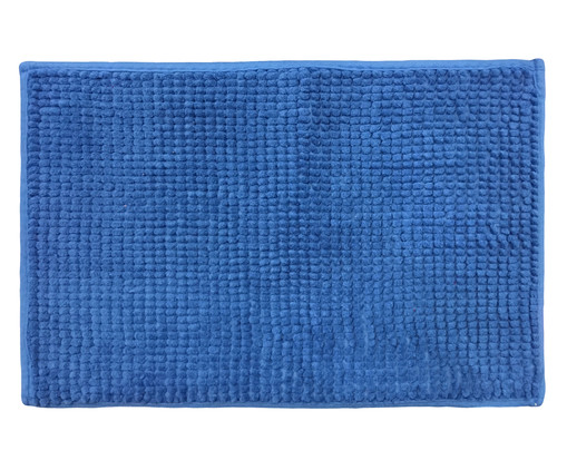 Tapete para Banheiro Shaggy Chenille Smart Azul, Azul | WestwingNow