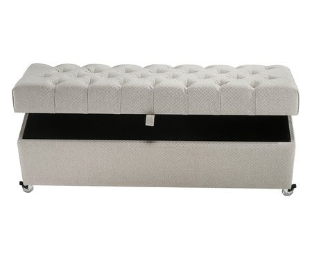 Recamier Baú Monsieur Mini - Cinza Claro | Westwing
