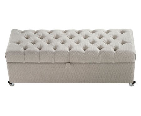 Recamier Baú Monsieur Mini - Cinza Claro | Westwing