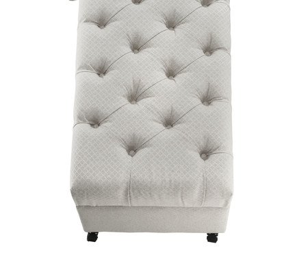 Recamier Baú Monsieur Mini - Cinza Claro | Westwing