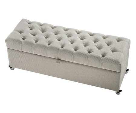 Recamier Baú Monsieur Mini - Cinza Claro | Westwing