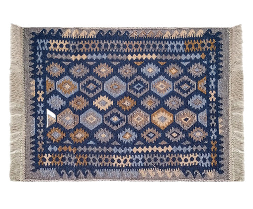 Tapete Indiano Kilim Antep Azul, Azul | WestwingNow