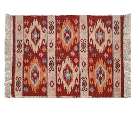 Tapete Indiano Kilim Antep Laranja