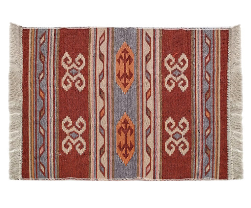 Tapete Indiano Kilim Antep Vermelho, Vermelho | WestwingNow