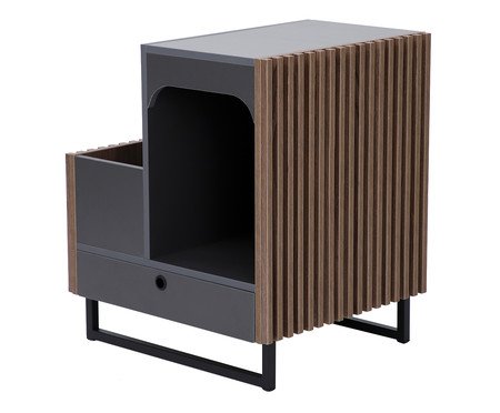 Mesa Lateral Pet Inno - Grafite | WestwingNow
