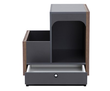 Mesa Lateral Pet Inno - Grafite | WestwingNow