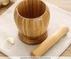 Jogo de Pilão e Descascador em Bambu Wzorek, Natural | WestwingNow