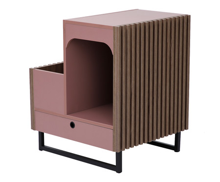 Mesa Lateral Pet Inno - Rosa Glamour | WestwingNow